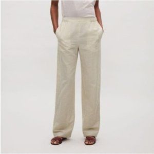 COS linen trousers - beige/tan